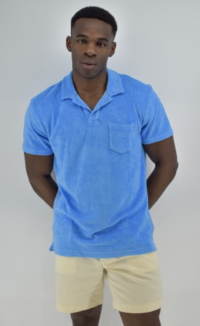 Orlebar γαλάζια μπλούζα πετσετέ 