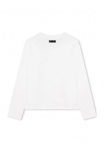 Mακρυμάνικο DKNY λευκό μπλουζάκι 