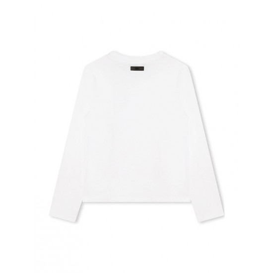 Mακρυμάνικο DKNY λευκό μπλουζάκι 